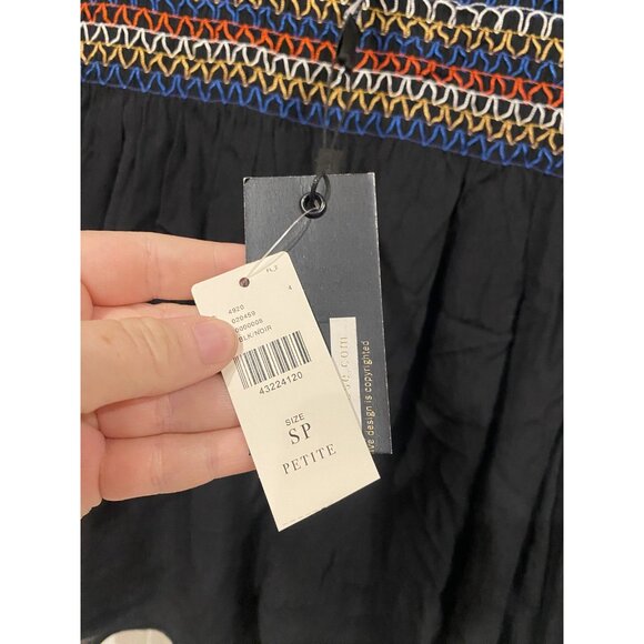 Plenty by Tracy Reese Blouse Womens Small Petite Embroidered Boho Top Shirt - Picture 3 of 6